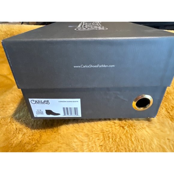 Carlos by Carlos Santana Men\'s Corazon Chukka Suede‎ Boot, Black, Size 11, NIB main image 6